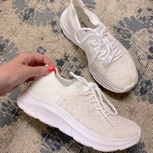 White Fly Knit Sneaker